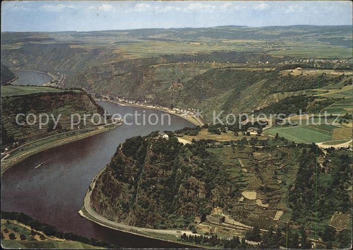 Loreley Lorelei Felsen Fliegeraufnahme