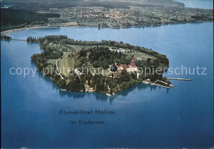 Mainau Fliegeraufnahme ueberlinger See Litzelstetten