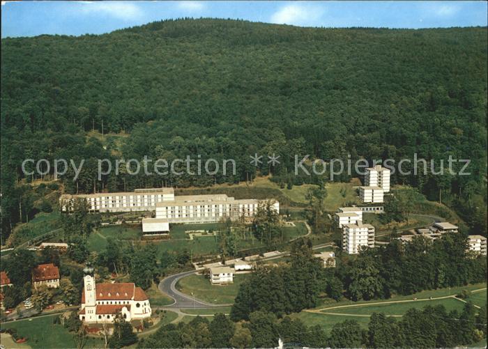 Bad Brueckenau Fliegeraufnahme Marien Kirche Kurklinik