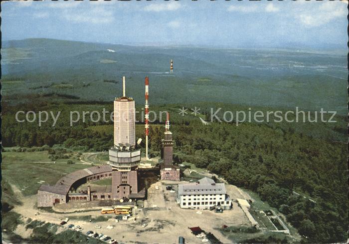 Feldberg Taunus Fliegeraufnahme Fernmelde- Fernseh UKW-Sender