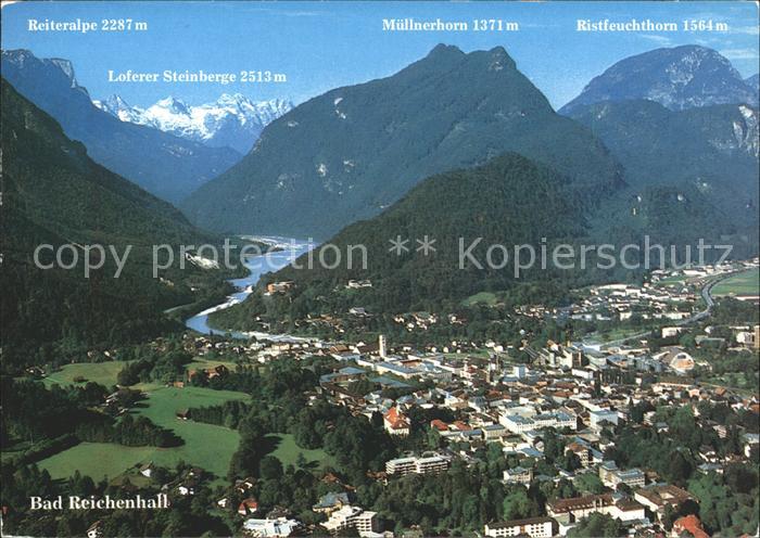 Bad Reichenhall Fliegeraufnahme Reiteralpe Loferer Steinberge Muellnerhorn Ristf