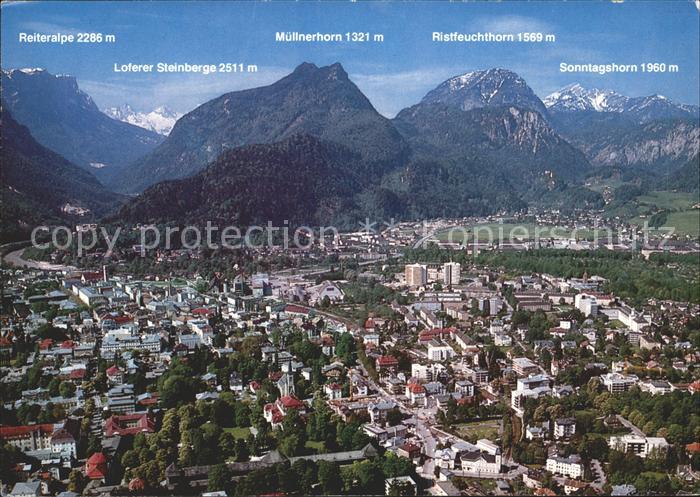 Bad Reichenhall Fliegeraufnahme Sonntagshorn Ristfeuchthorn Muellnerhorn