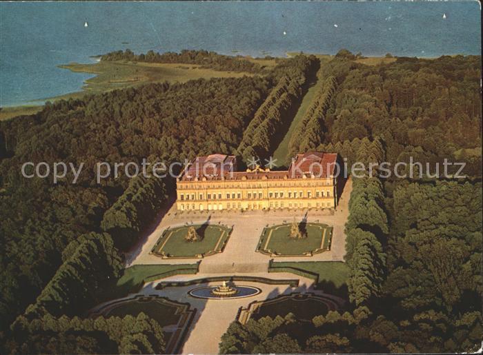 Herrenchiemsee Fliegeraufnahme Schloss