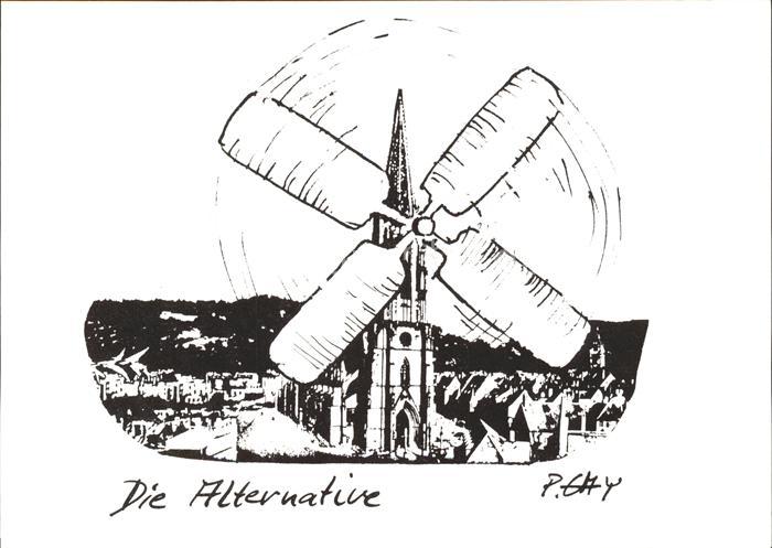 Freiburg Breisgau Kuenstlerkarte P. Gay Muenster Karikature Die Alternative