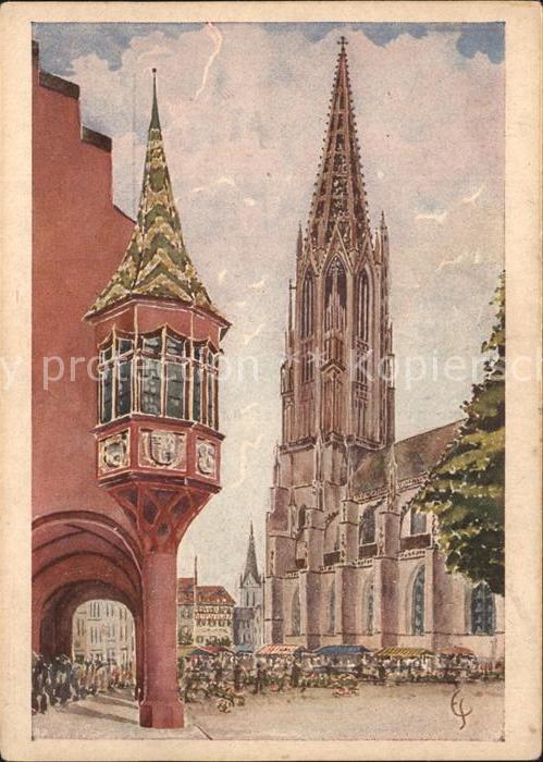 Freiburg Breisgau Muenster Kaufhauserker