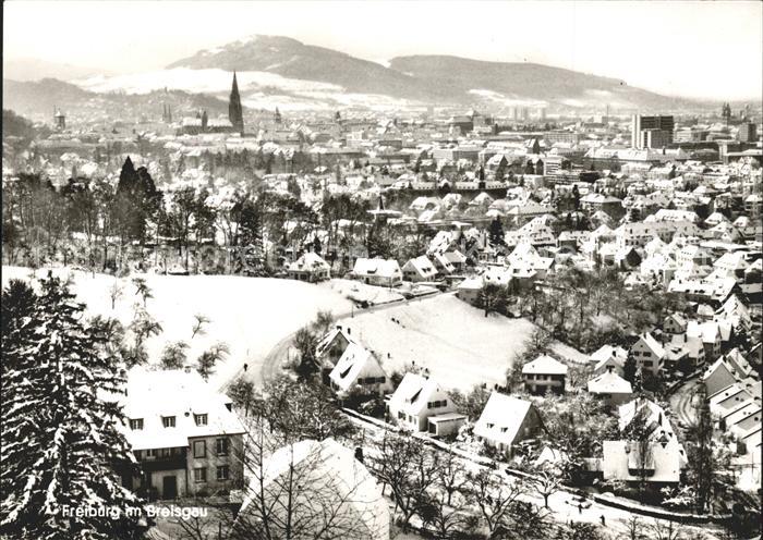 Freiburg Breisgau Teilansicht Winter