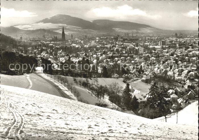 Freiburg Breisgau Teilansicht Winter