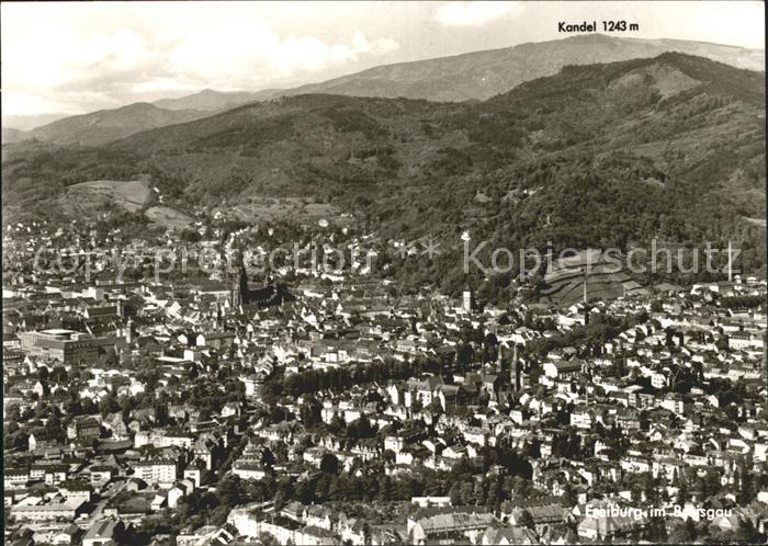 Freiburg Breisgau Teilansicht Kandel Fliegeraufnahme