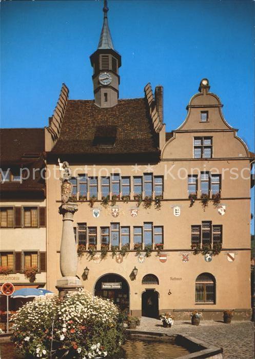 Staufen Breisgau hist. Rathaus Brunnen