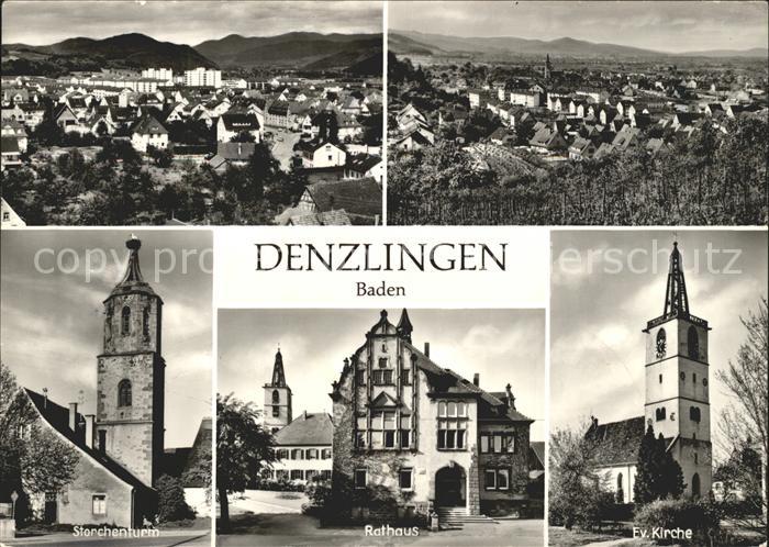 Denzlingen Rathaus Evangelische Kirche Storchenturm