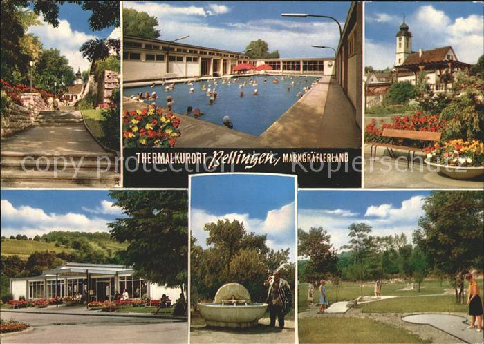 Bad Bellingen Thermalbad Kirche Treppenstrasse