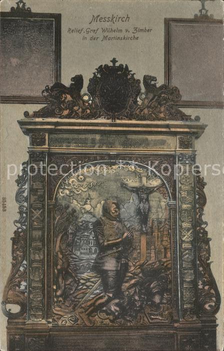 Messkirch Relief Graf Wilhelm v. Zimber Martinskirche