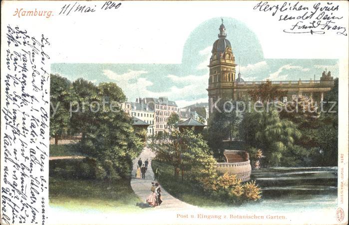HAMBURG  CITY Post Eingang Botanischer Garten