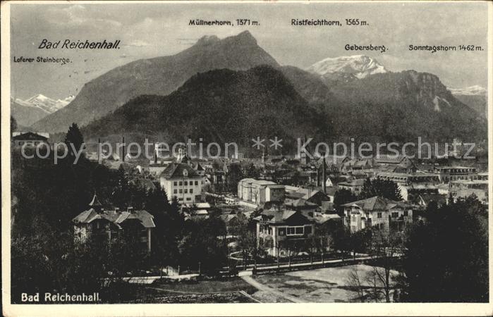 Bad Reichenhall Muellnerhorn Ristfeichthorn Gebersberg