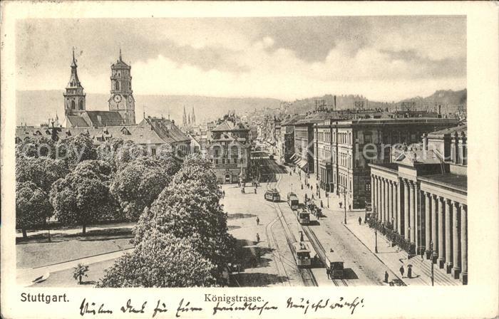 STUTTGART  CITY Koenigstrasse Strassenbahn