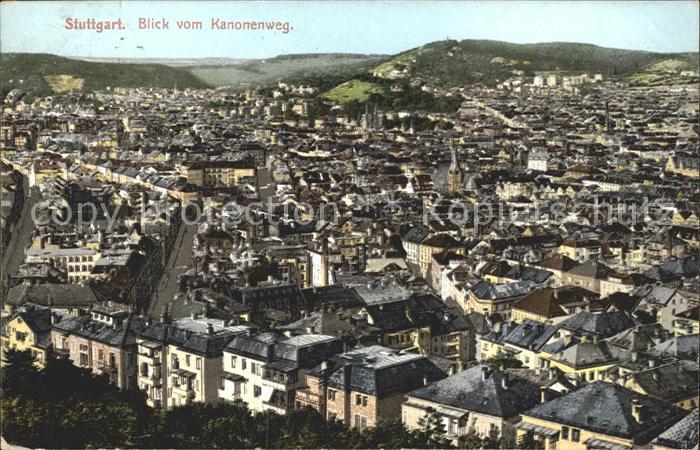 STUTTGART  CITY Blick vom Kanonenweg
