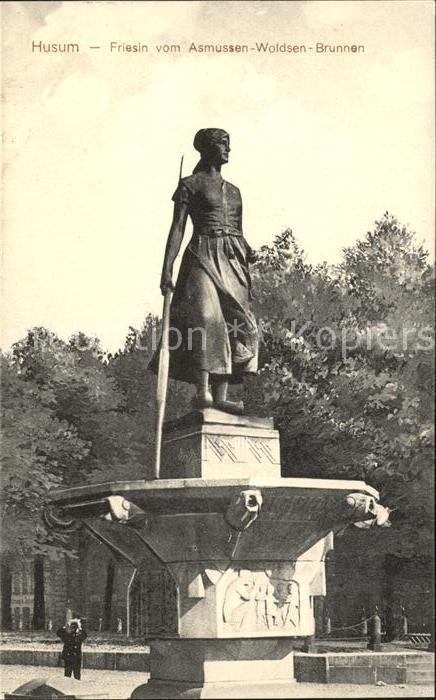 Husum Nordfriesland Friesin Asmussen-Woldsen-Brunnen
