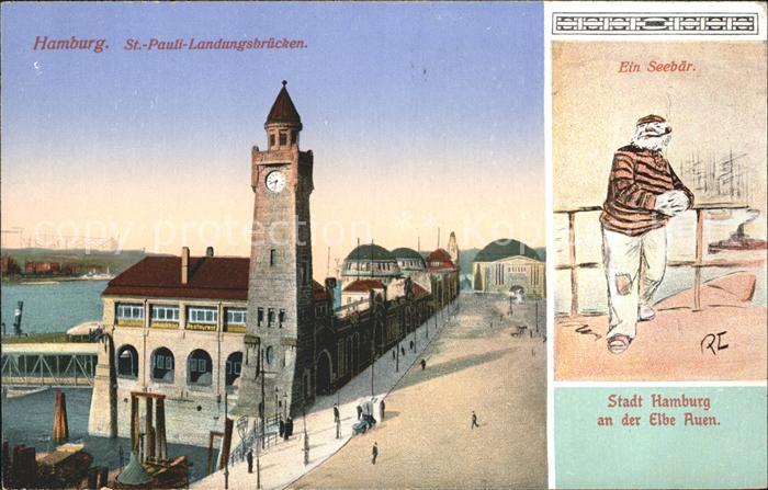 HAMBURG CITY St.-Pauli-Landungsbruecken Seebaer