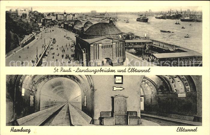 HAMBURG CITY Elbtunnel St. Pauli-Landungsbruecken