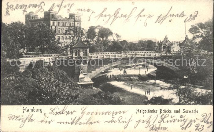 HAMBURG CITY Helgolaender Bruecke Seewarte