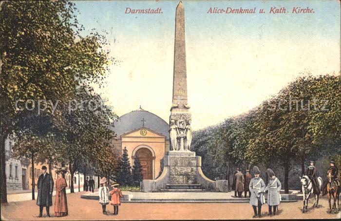 Darmstadt Alice-Denkmal Katholische Kirche