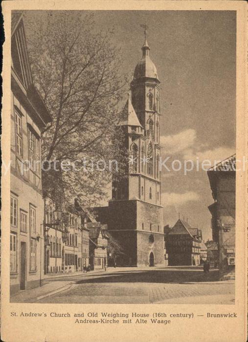 Brunswick Braunschweig Andreas-Kirche Alte Waage