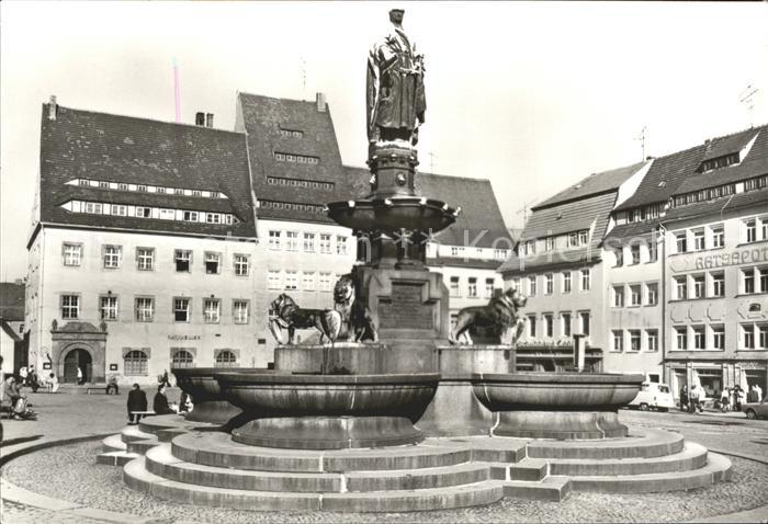 Freiberg Sachsen Obermarkt Brunnendenkmal