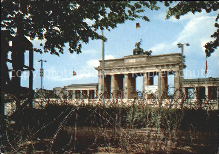 Berliner Mauer Berlin Wall Brandenburger Tor Mauer Stacheldraht