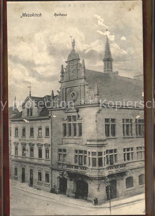 Messkirch Rathaus Gasthaus zum Loewen