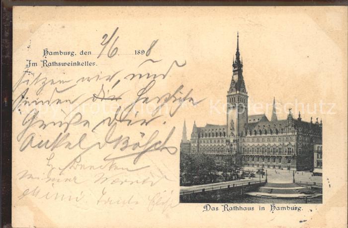 HAMBURG  CITY Rathaus Ratsweinkeller