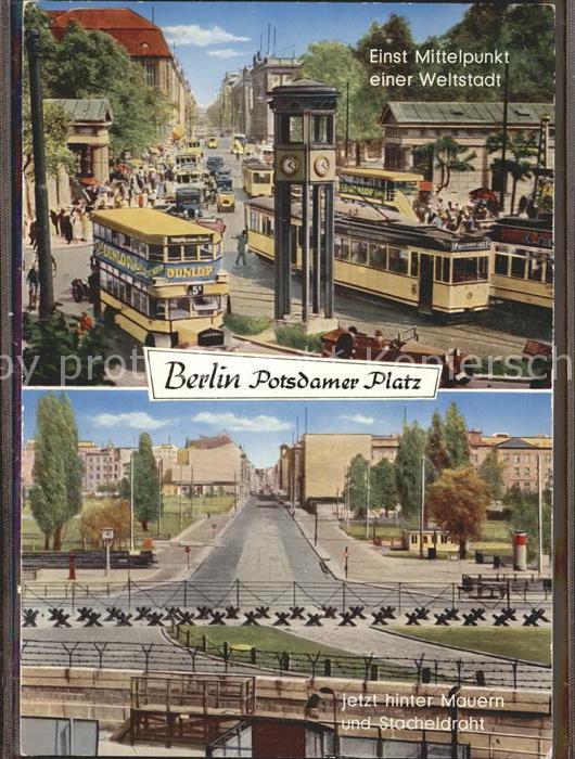 BERLIN  CITY Potsdamer Platz Strassenbahn Autobus