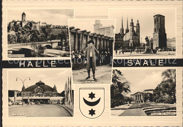 Halle Saale Markt Hauptbahnhof Theater des Friedens Hallore