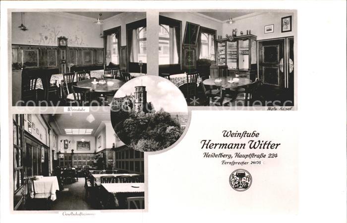 Heidelberg Neckar Weinstube Witter Gastraeume