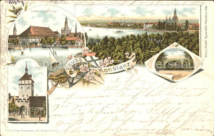 Konstanz Bodensee Conciliumssgebaeude Muenster Hugdenkmal Schnetzthor