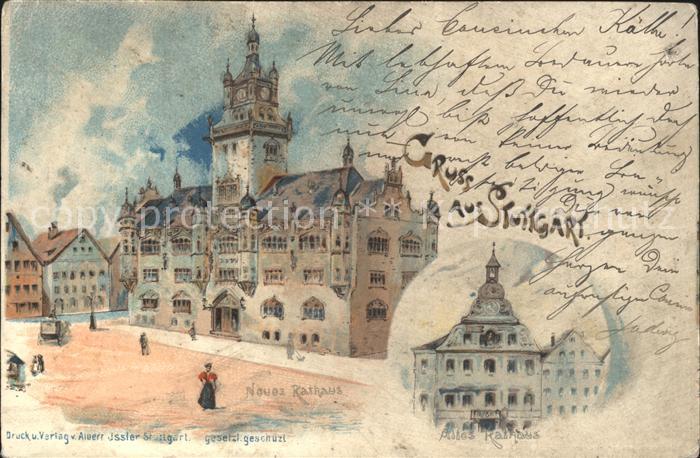 STUTTGART  CITY Altes und Neues Rathaus