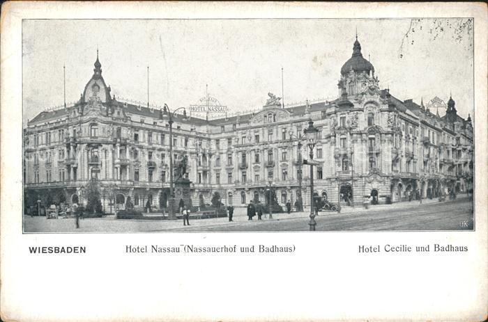 Wiesbaden Hotel Nassau und Hotel Cecilie mit Badhaus