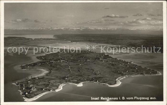 Insel Reichenau Bodensee Fliegeraufnahme
