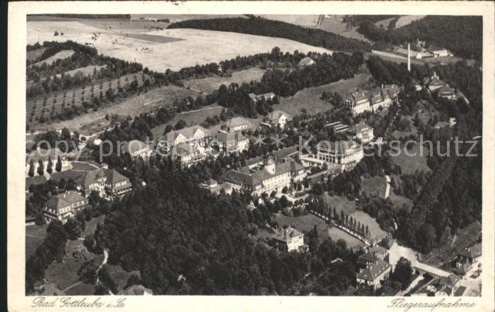 Bad Gottleuba-Berggiesshuebel Fliegeraufnahme Heilstaette der LVA Sachsen