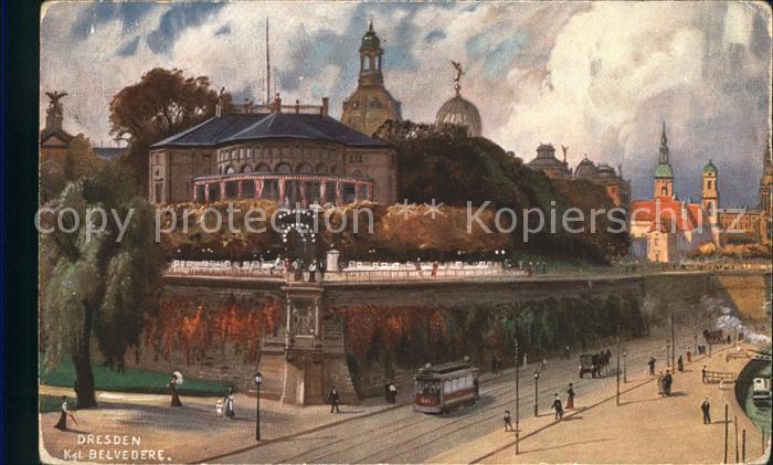 DRESDEN Elbe Kgl Belvedere
