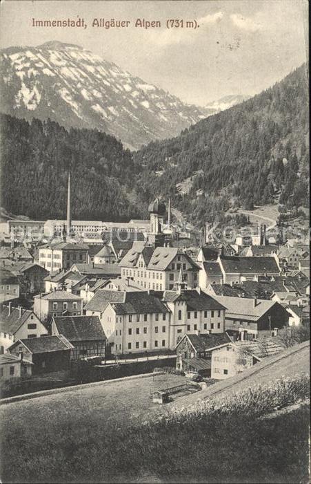 Immenstadt Allgaeu mit Allgaeuer Alpen