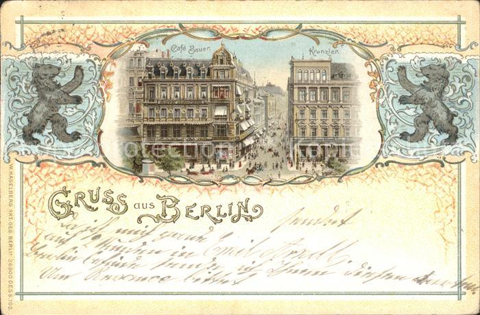 BERLIN  CITY Cafe Bauen Kranzler