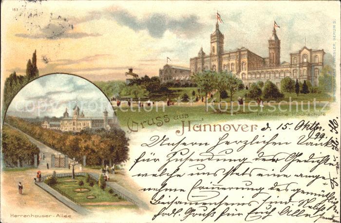 HANNOVER  CITY Techn Hochschule Herrenhauser Allee