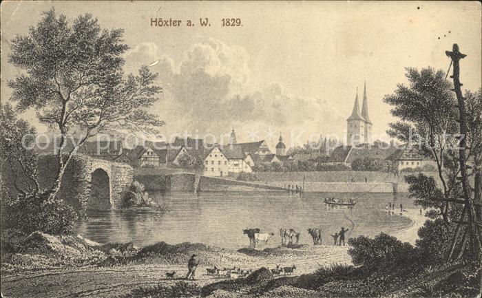 Hoexter Weser Panorama