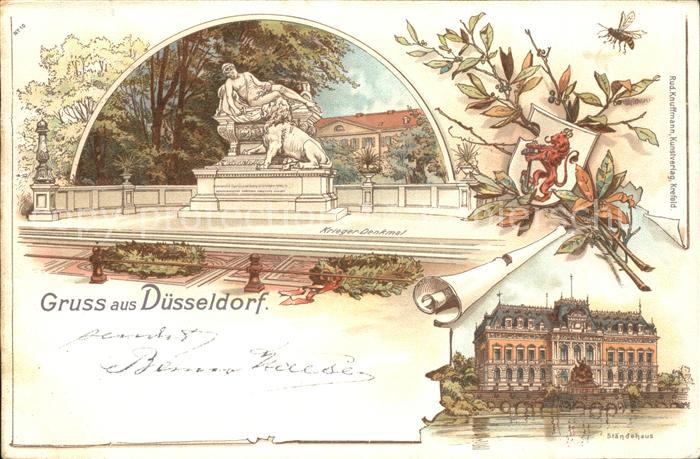 DuessELDORF  CITY Krieger Denkmal Staendehaus