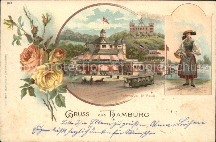 HAMBURG  CITY Faehrhaus St Pauli Vierlaenderin