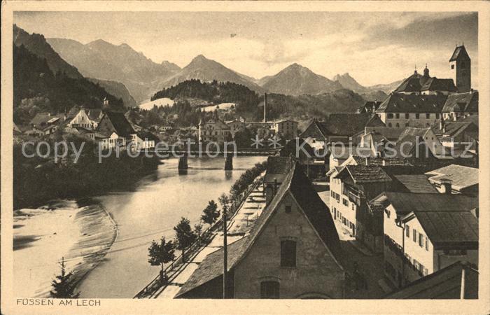 Fuessen Allgaeu Ortsblick