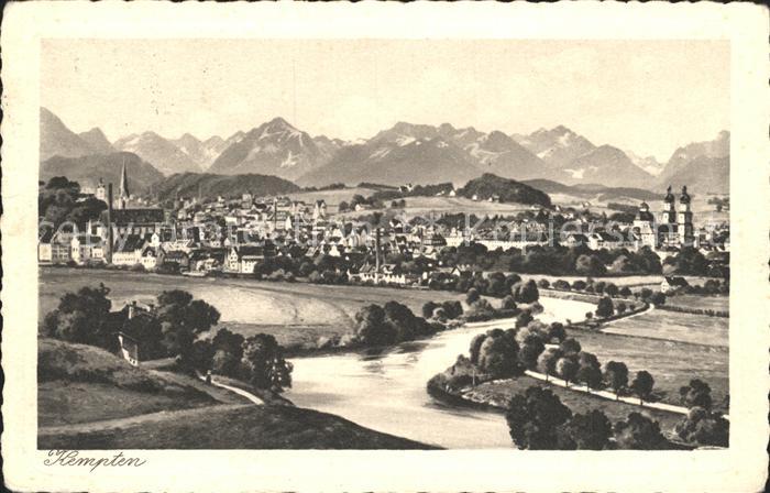 Kempten Allgaeu Panorama