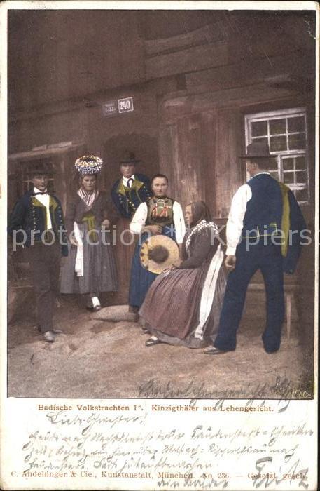 Kinzigtal Bad Volkstrachten Kinzigthaeler aus Lehengericht