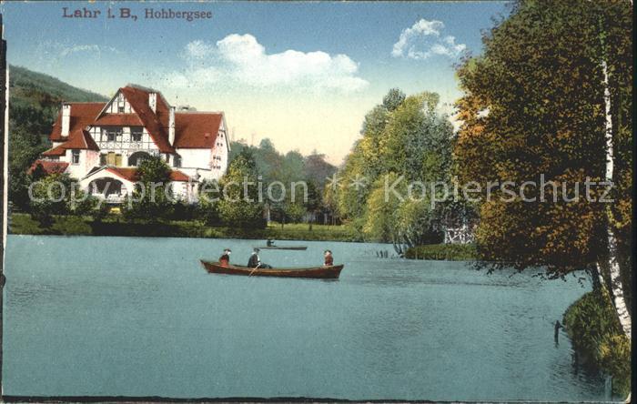 Lahr Schwarzwald Hohbergsee Hotel Bootspartie