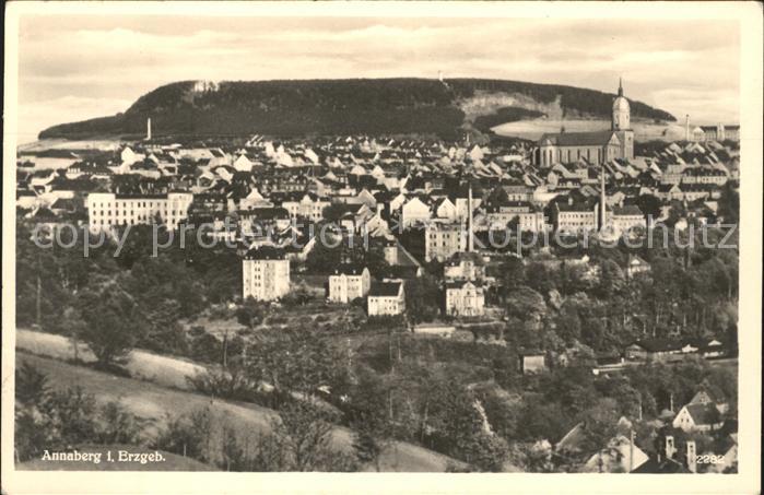 Annaberg-Buchholz Erzgebirge Totalansicht